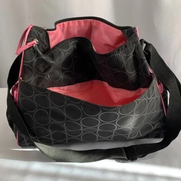 Carter's Diaper Bag Adjustable Shoulder Strap Zip Close Many Compartments - Picture 6 of 10